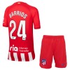 Maillot de Supporter Atlético Madrid Barrios 24 Domicile 2023-24 Pour Enfant